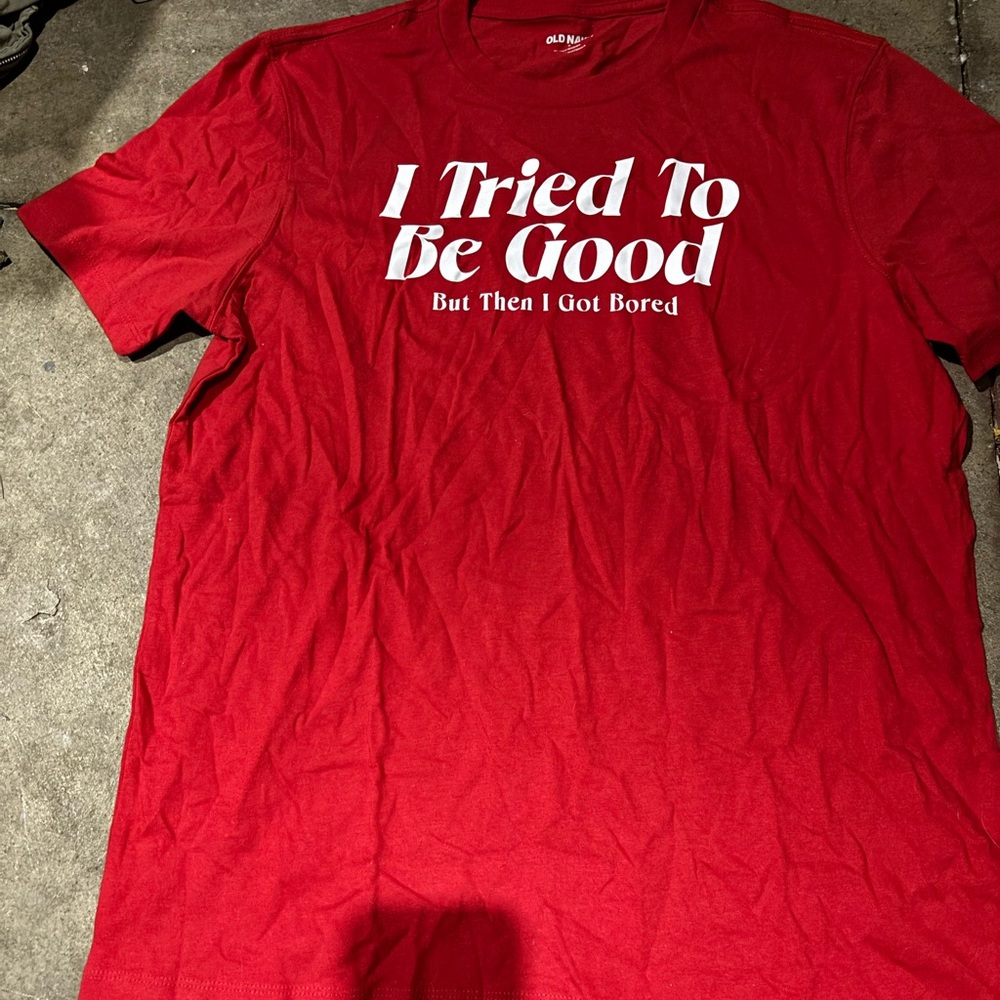 Old Navy Red Graphic Men's T-Shirt